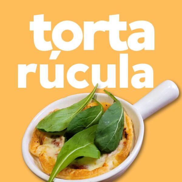 Torta de Rúcula com Tomate Seco